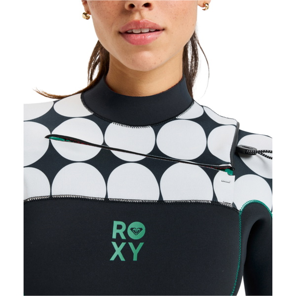 2026 Roxy Womens Rise Natural 3/2mm Chest Zip Wetsuit 26BW213506 - Salt Crystal